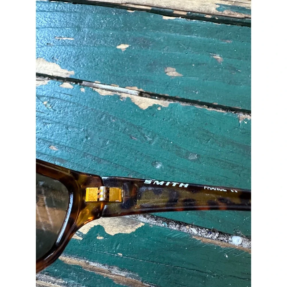 Smith Tortoise Shell Wrap Sunglasses Made in France Brown Lens Sport A3426